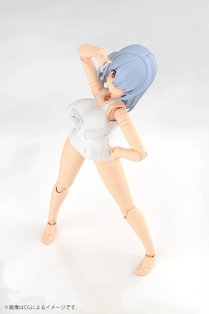 Frame Arms Girl Plastic Model Kit Mizuki School Swimsuits White Ver. 16 cm